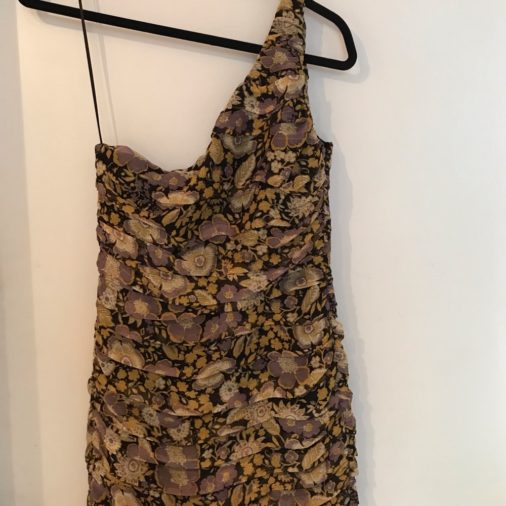 Zara NWT floral draped dress size small - Picture 7 of 12